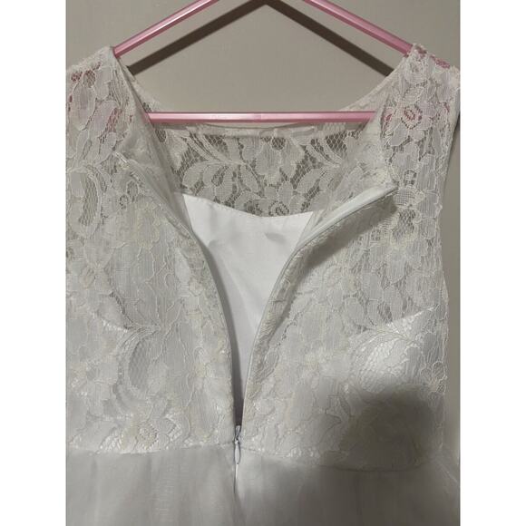 Gorgeous Full Length Flower‎ Girl Dress Lace And Tulle - Picture 6 of 9